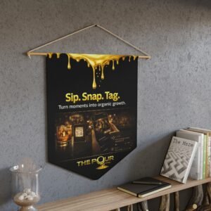 Pour-Your-Design-Into-Your-Brand-Gold-Drip-Wall-Banner – Get your brand online | ThePour.Shop