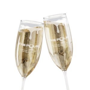 Pour-Your-Design-Into-Your-Brand-Champagne-Flute-Gold-Drip – Get your brand online | ThePour.Shop