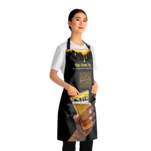 Sip-Snap-Tag-Beer-QR-Apron – Get your brand online | ThePour.Shop