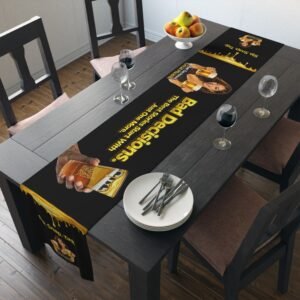 Pour-Your-Design-Into-Your-Brand-Bad-Decisions-Just-One-More-Moment-Table-Runner – Get your brand online | ThePour.Shop