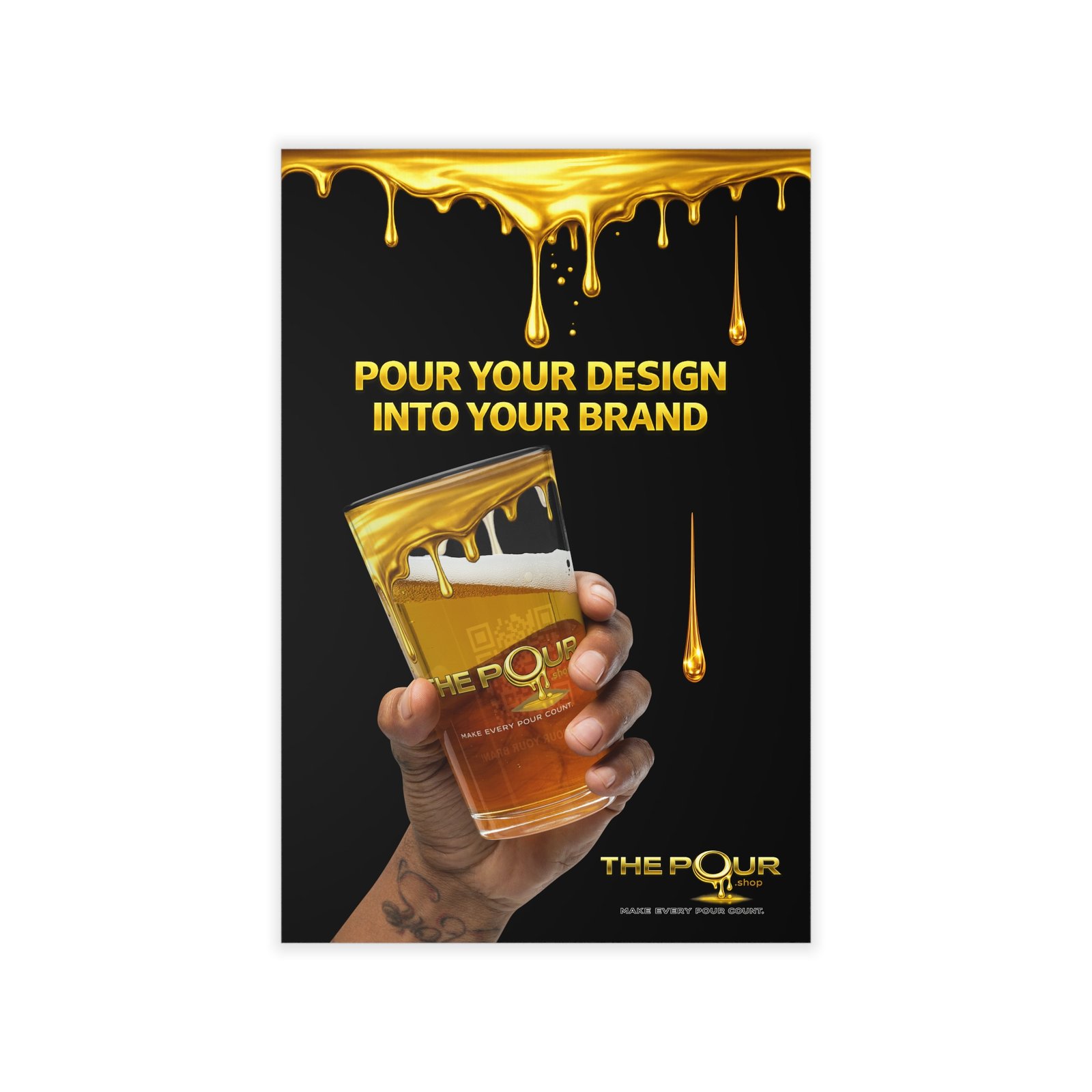 Pour-Your-Design-Into-Your-Brand-Gold-Drip-Wall-Decal – Get your brand online | ThePour.Shop