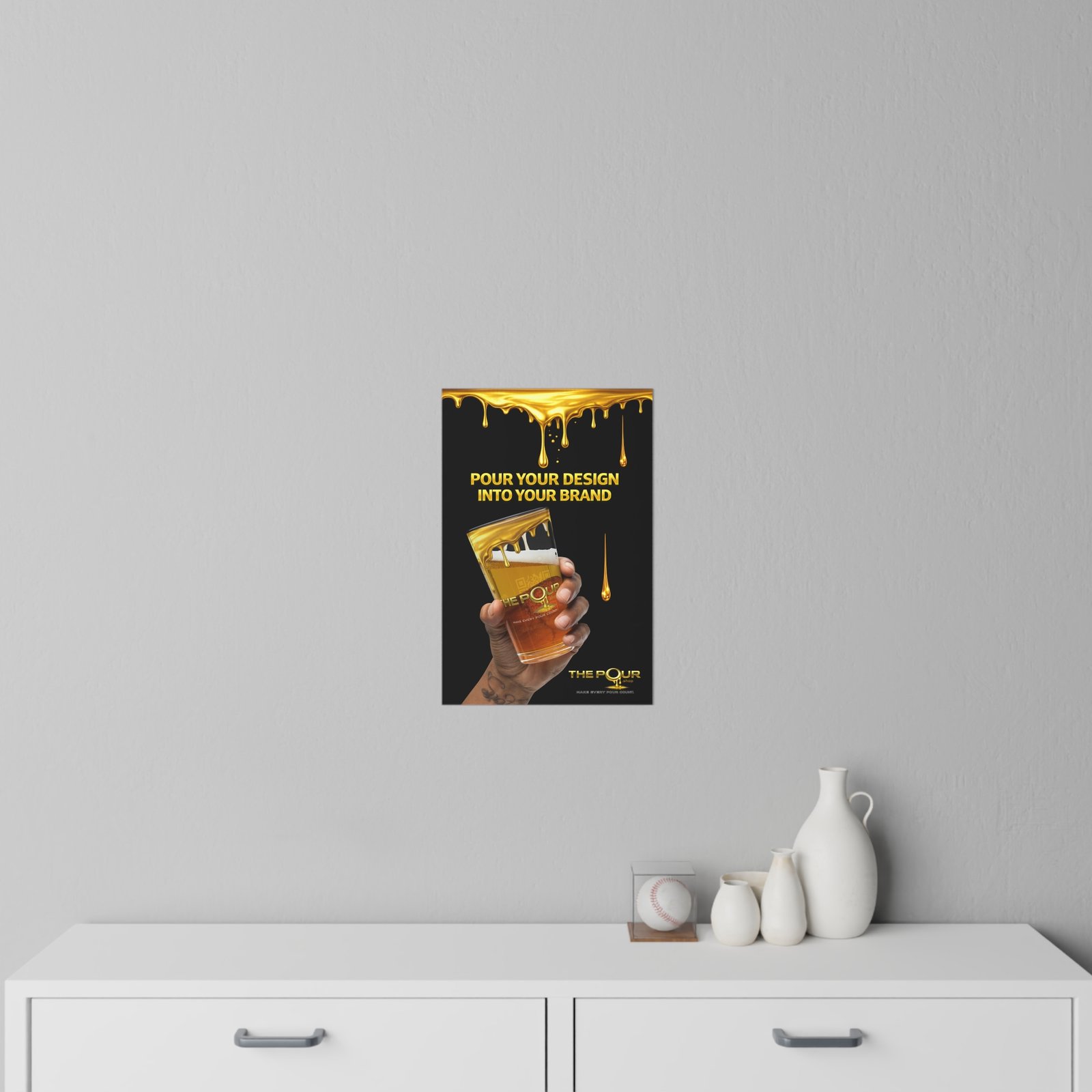 Pour-Your-Design-Into-Your-Brand-Gold-Drip-Wall-Decal – Get your brand online | ThePour.Shop - Image 2