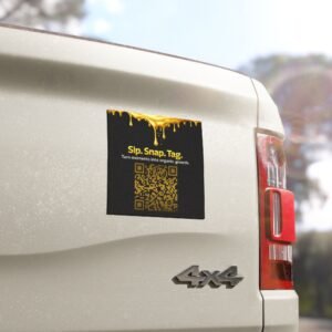 Sip-Snap-Tag-QR-Car-Magnet – Get your brand online | ThePour.Shop