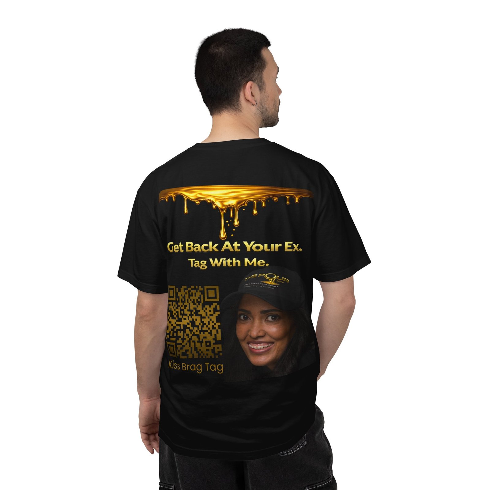 Pour-Your-Design-Into-Your-Brand-Interactive-QR-Staff-Tee – Get your brand online | ThePour.Shop - Image 6
